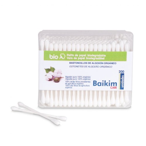 BAIKIM BASTONCILLOS  ECO- PAPEL 208 UNDS C/24 APOSITOS Y ALGODON